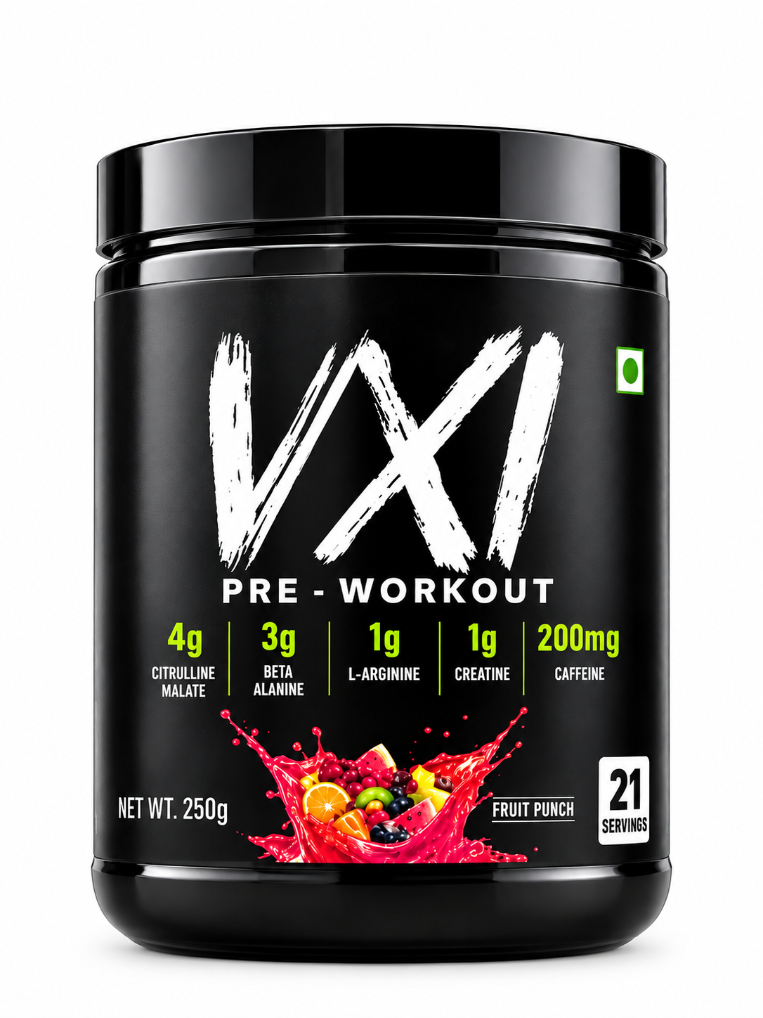 VYZZ VX1 Pre-Workout Powder – Fruit Punch