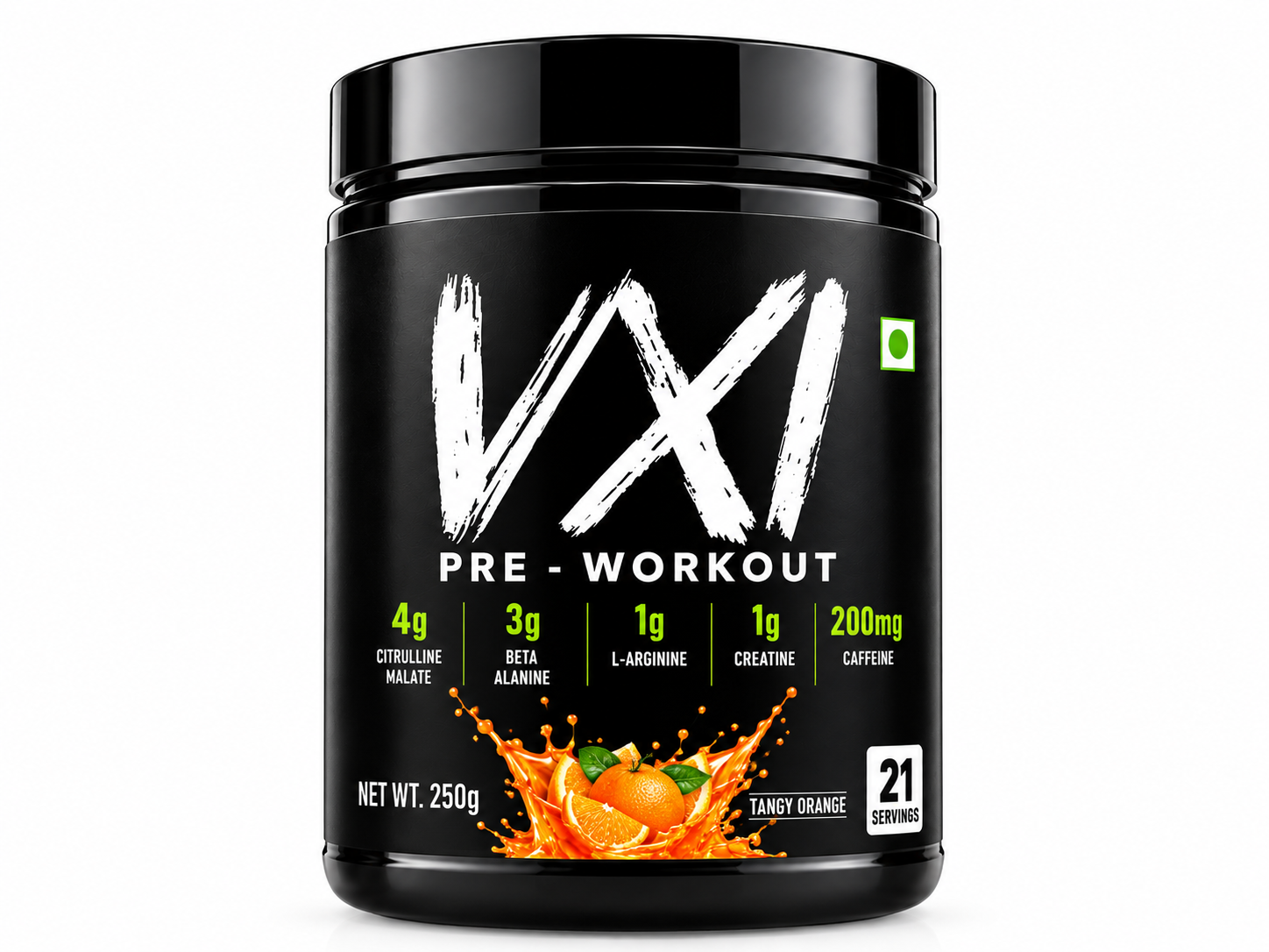 VYZZ VX1 Pre-Workout Powder – Tangy Orange